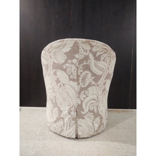 Vintage Barrel Back Club Chairs-a Pair For Sale - Image 9 of 9