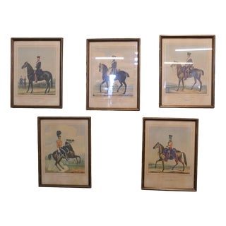 Officers of the British Army, Prints, Set of 5 For Sale