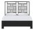 Finn Standard Bed Queen - Black For Sale