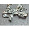Vintage 2.55 Ct Diamond Bow Brooch Pin /Pendant in 18 K White Gold For Sale - Image 16 of 18