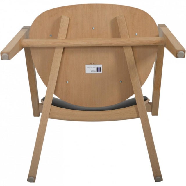 GE460 Butterfly Chair in Oak and Black Leather by Hans Wegner, 2015 For Sale - Image 16 of 18