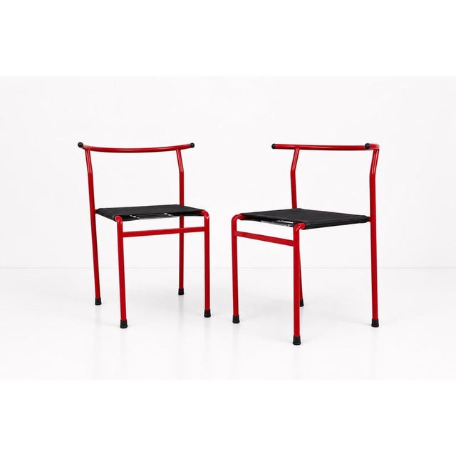 1980s Vintage Cafe Chairs from Phillip Starck for Baleri Italia, 1980s, Set of 6 For Sale - Image 5 of 11