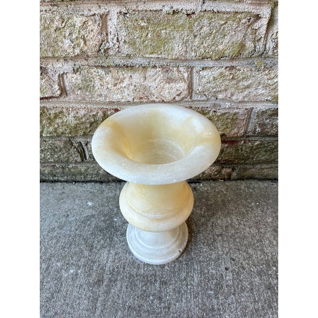 Vintage French Alabaster Decorative Vase For Sale In New York - Image 6 of 16