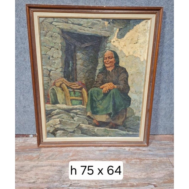 After Giulio Vittini, A Woman, 1890s-1910s, Oil on Canvas For Sale - Image 10 of 12