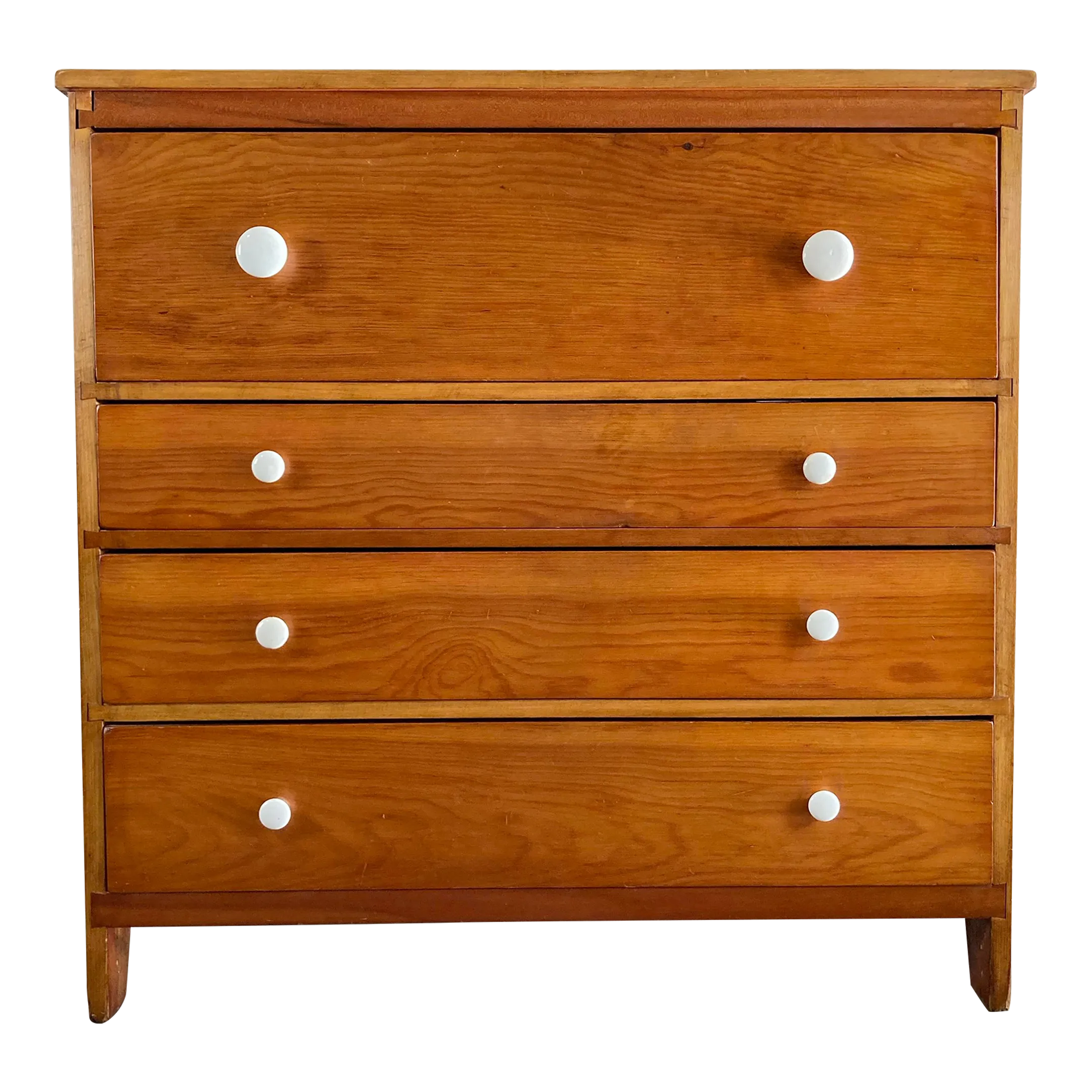 Early American Country Pine Dresser W/ Original Porcelain Knobs