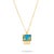 Starfish Ocean Spirit Animal Turquoise & Gold Pendant Chain Necklace For Sale - Image 12 of 12