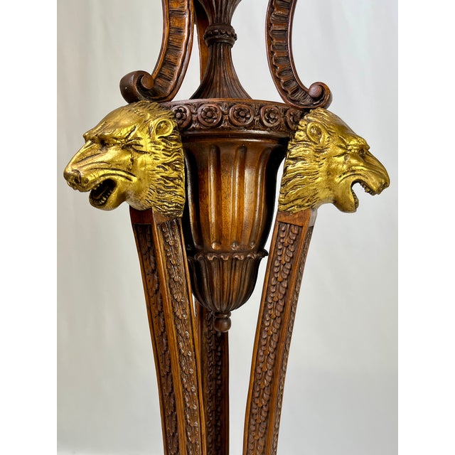 Neoclassical Empire Style Parcel Gilt Pedestals - A Pair For Sale - Image 15 of 18