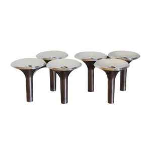 Candleholders by Ceasar Stoffi & Fritz Nagel for BMF Nagel, 1960s, Set of 2