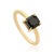 Modern 14k Gold Solitaire Diamond Prong Set Ring Size 6 For Sale - Image 4 of 14
