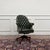 Brown English Classic Green Chesterfield Director's Chair For Sale - Image 8 of 8