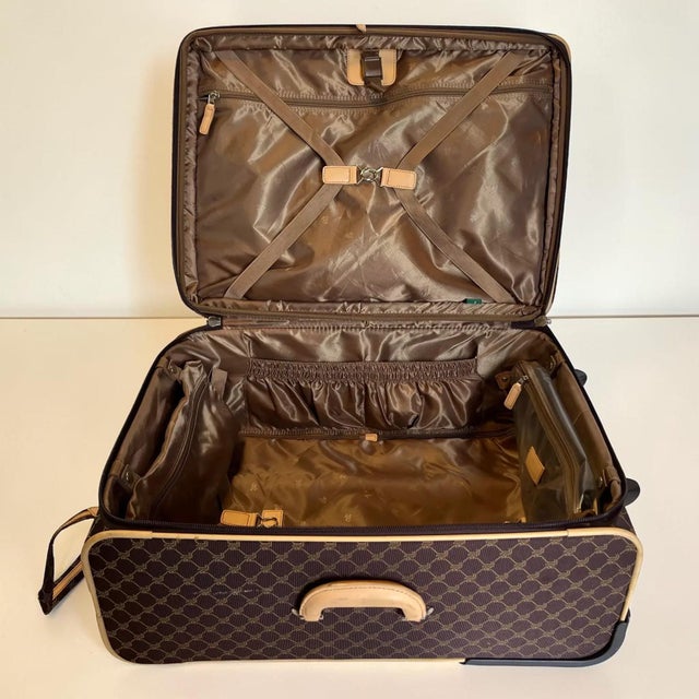 Vintage Ralph Lauren “Lauren” Monograph Suitcase - a Pair For Sale In Miami - Image 6 of 13