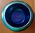 1900 - 1909 Antique Steuben Blue Aurene Iridescent Peacock Teal Glass 9.25" Squat Centerpiece Bowl For Sale - Image 5 of 12