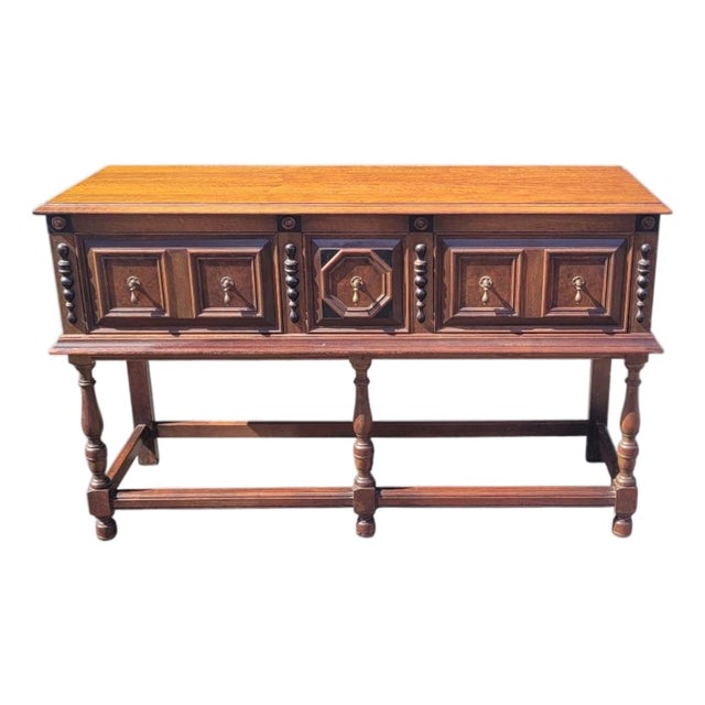Jacobean 1930s Diminutive Sideboard For Sale