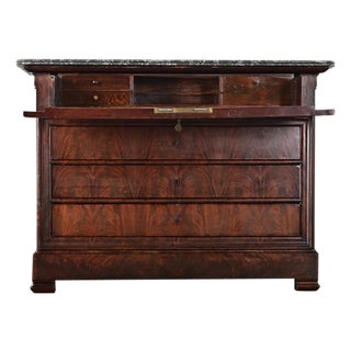 French 19th Century Louis Philippe Style Commode with Secretary For Sale