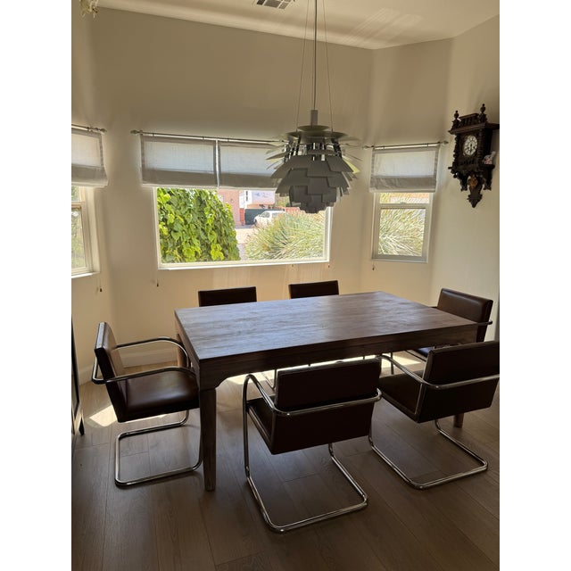 Mid-Century Modern Vintage Knoll International Mies Van Der Rohe Dining Chairs — Set of 6 For Sale - Image 3 of 15