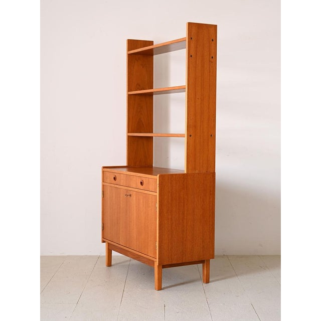 1960s Vintage Bookcase with Storage Compartment, 1960s For Sale - Image 5 of 14