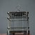 Black Vintage Chinese Black Sandalwood Cricket Cage With Inlaid Copper Five Oxen Motif, Chinoiserie Decor For Sale - Image 8 of 8