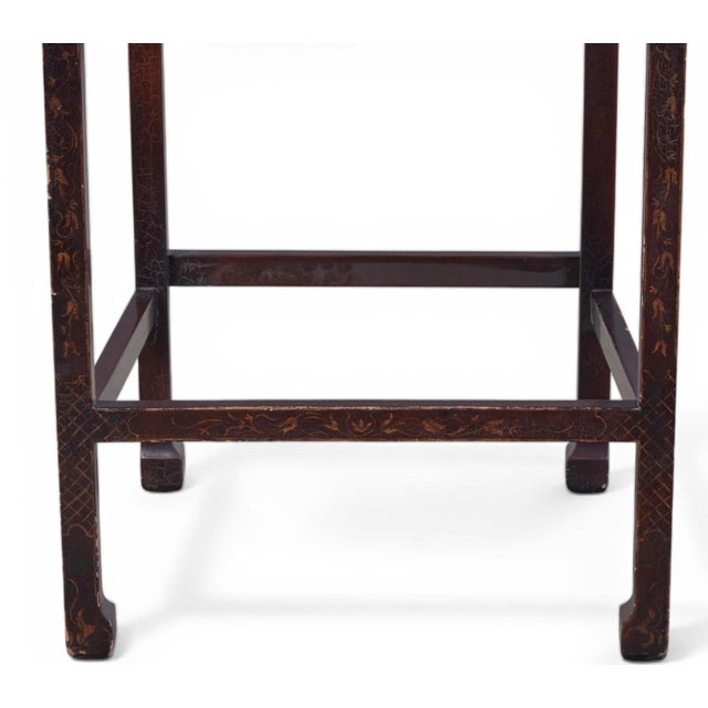 Chinoiserie Rose Tarlow Melrose House Chinoiserie Bar Stool For Sale - Image 3 of 3