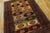 Mid-Century Modern 1960s Multicolor Geometric Antique Baluch-Turkmen Rug 4'0" X5'8" Handknotted Wool Carpet For Sale - Image 3 of 5