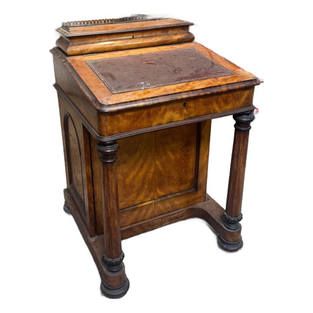 Victorian Davenport Desk — Edwards & Roberts, London, C. 1860s For Sale
