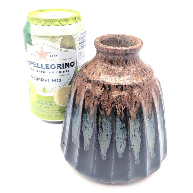 Ceramic Vintage Glazed Stoneware Bud Vase For Sale - Image 7 of 11