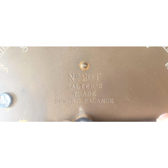 Metal Vintage Industrial No.20t Trade Spring Balance Scale from Salter, 1890s For Sale - Image 7 of 10
