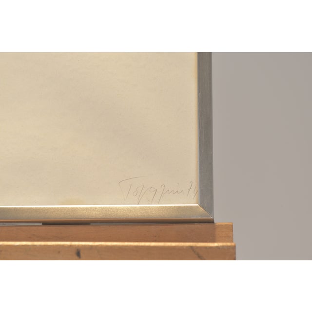 Modern Nature, Signed Torquin '74, 12/25, Silkscreen Print, Framed Under Glass For Sale - Image 3 of 8