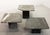 Mid-Century Modern Black Carrara Marble Side Tables with Oblique Angles, Italy, 1970s, Set of 3 For Sale - Image 3 of 15