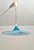 1970s Italian Vintage Blue and White Murano Glass Pendant Lamp, 1960s For Sale - Image 5 of 12