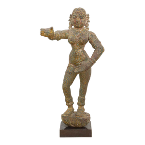 Rare Indian Antique Carved Female Deity