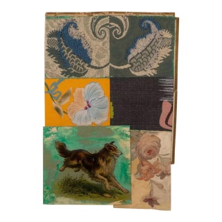 Randa Newland Untitled (Collie) Contemporary Mixed Media & Collage Framed 2002 For Sale
