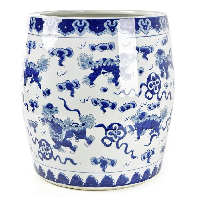 Ceramic Asian Planter in Ceramic For Sale - Image 7 of 7