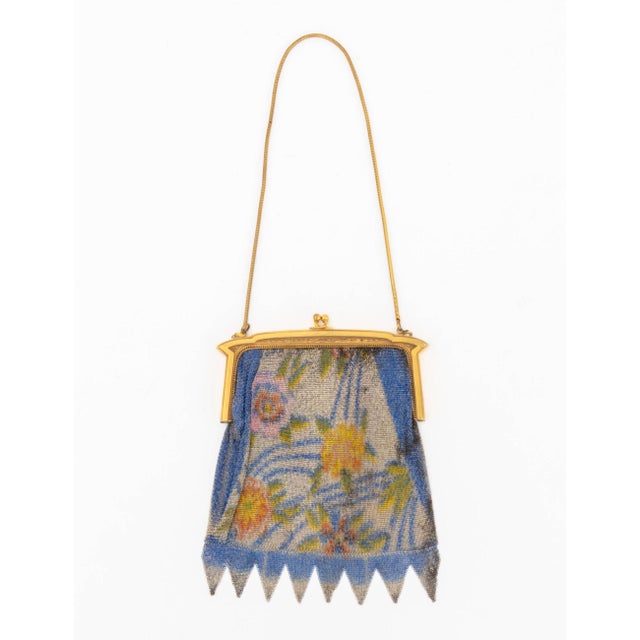 Collection of Three Art Deco Handbags, comprising: one Whiting &amp; Davis Co. mesh bag marked inside and engraved "Pearl...