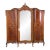 Early 1900s Triple Width Walnut Louis XV French Style Armoire. For Sale
