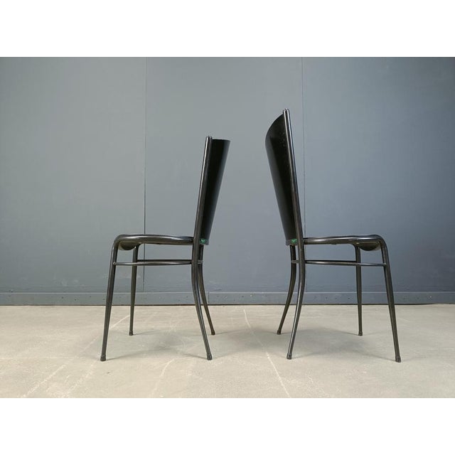 Post Modern Wooden Dining Chairs, 1980s, Set of 10 For Sale - Image 15 of 16