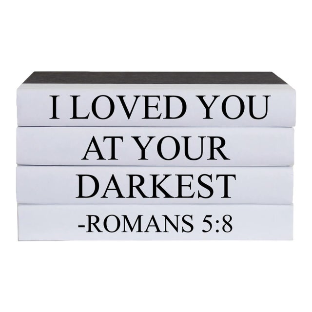 Decorative Books - Quote Book Stack - "Loved You" For Sale