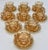 9 Art Nouveau Citrine Gilt Enamel Crystal Demitasse Cups & Saucers, Atrib. Moser For Sale - Image 14 of 18
