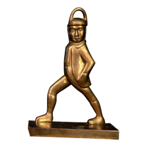 Maitland-Smith Hessian Soldier Style Brass Doorstop
