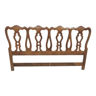 French Provincial Fruitwood Kingsize Headboard For Sale