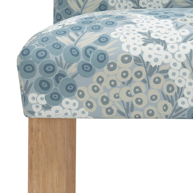 Not Yet Made - Made To Order Chelsea Bar Stool in Blue Loiret For Sale - Image 5 of 8