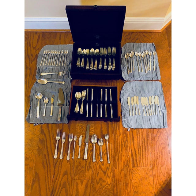 Exquisite Sterling Silver 1970's Tiffany & Co. Windham Flatware Service for 12 + Serving Pieces - 114 Pieces - No Monogram For Sale - Image 11 of 16