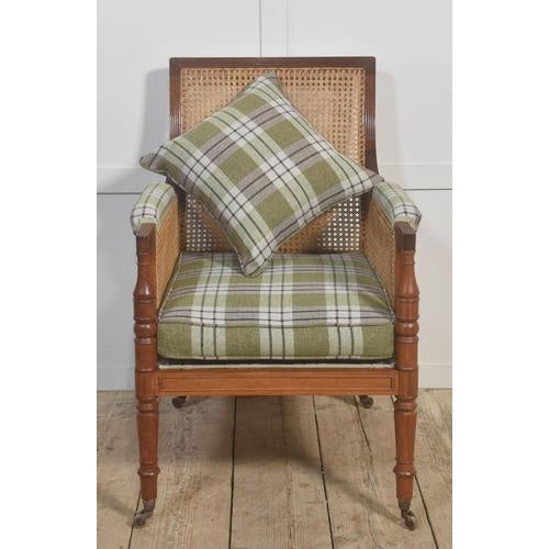 Antique Bergère Armchair in Mahogany, 1890s For Sale - Image 12 of 12