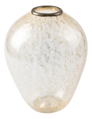 Classic Vase in Blown Murano Glass and Gold Crystal by Yourmurano