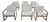 Sälen Lounge Chairs by Knut & Marianne Hagberg for Ikea, 1982, Set of 6 For Sale