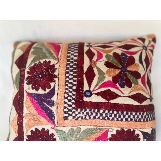 Traditional Pillow With Uzbek Textile For Sale - Image 3 of 7