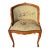 Vintage French Needlepoint Vanity Slipper Chair For Sale