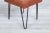 Mid-Century Modern Cognac Leather and Iron Harp Leg Stools, 1950s For Sale - Image 9 of 11