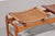 Mid-Century Italian Wooden Bench with Sisal Rope and Cognac Leather Seat, 1960s For Sale - Image 10 of 14