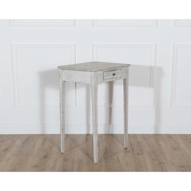 Swedish Painted Console Table with Drawer, circa 1880 For Sale - Image 4 of 11