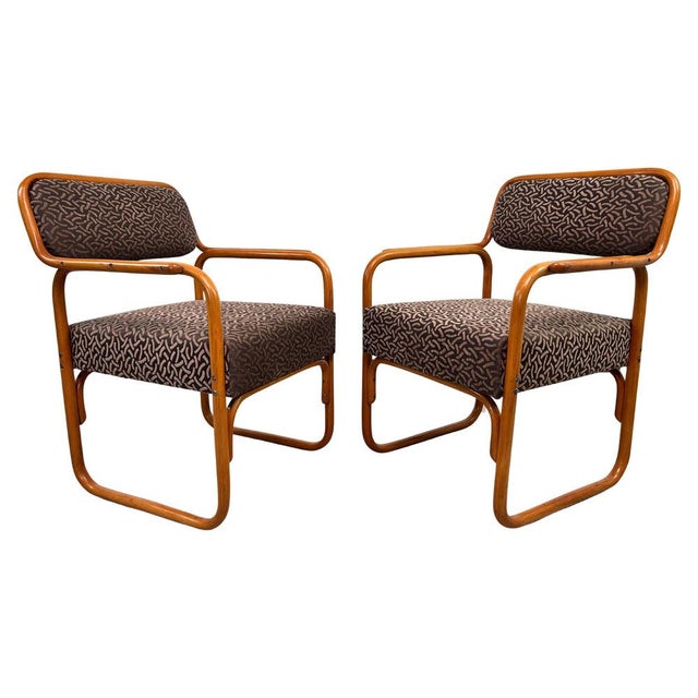 Vintage Art Deco Armchairs from Thonet, 1929, Set of 2 For Sale - Image 15 of 15